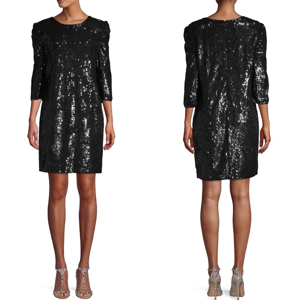 L'Agence Sarah Sequin Shift Mini Dress Size 0 NEW